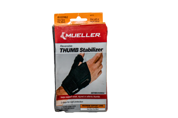 Reversible thumb stabilizer 2 Stay